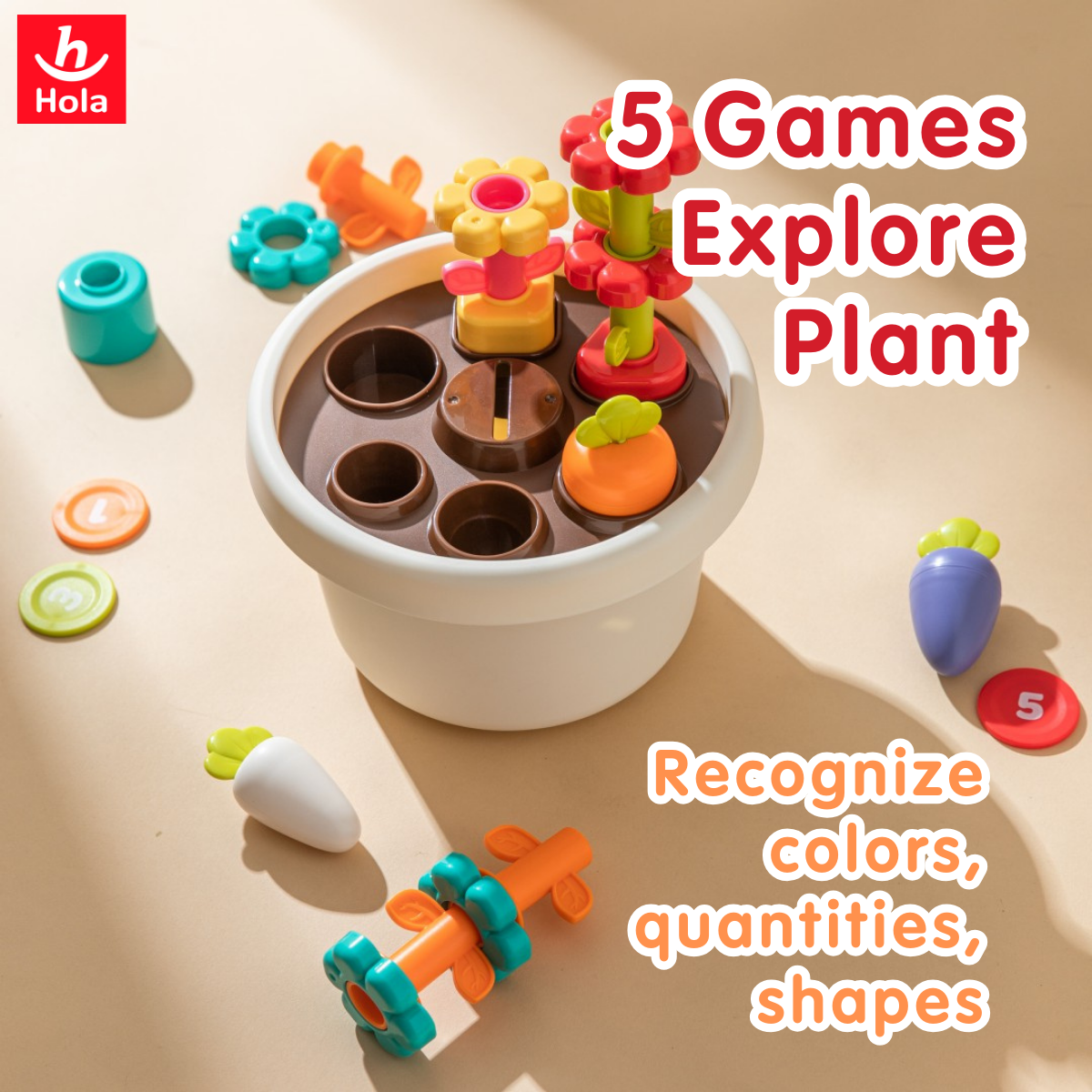 Hola Explore Potted Plant (Montessori Learning Toy)