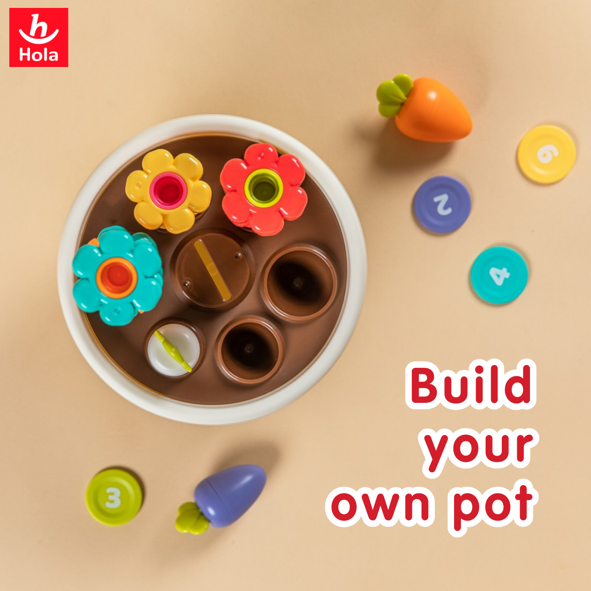 Hola Explore Potted Plant (Montessori Learning Toy)
