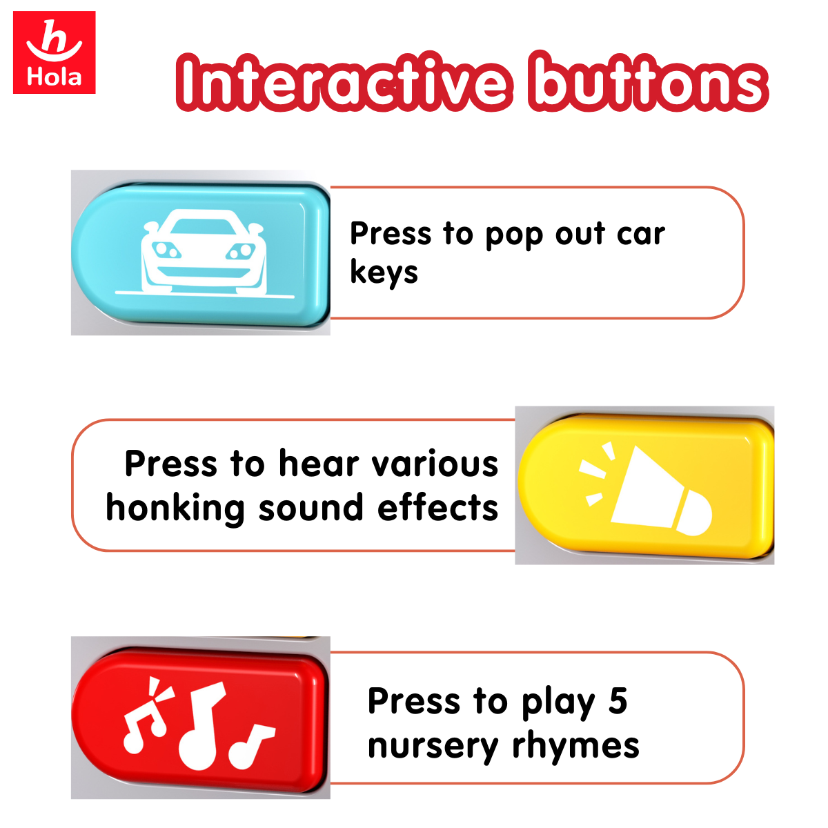 Hola Play & Go Smart Baby Car Keys