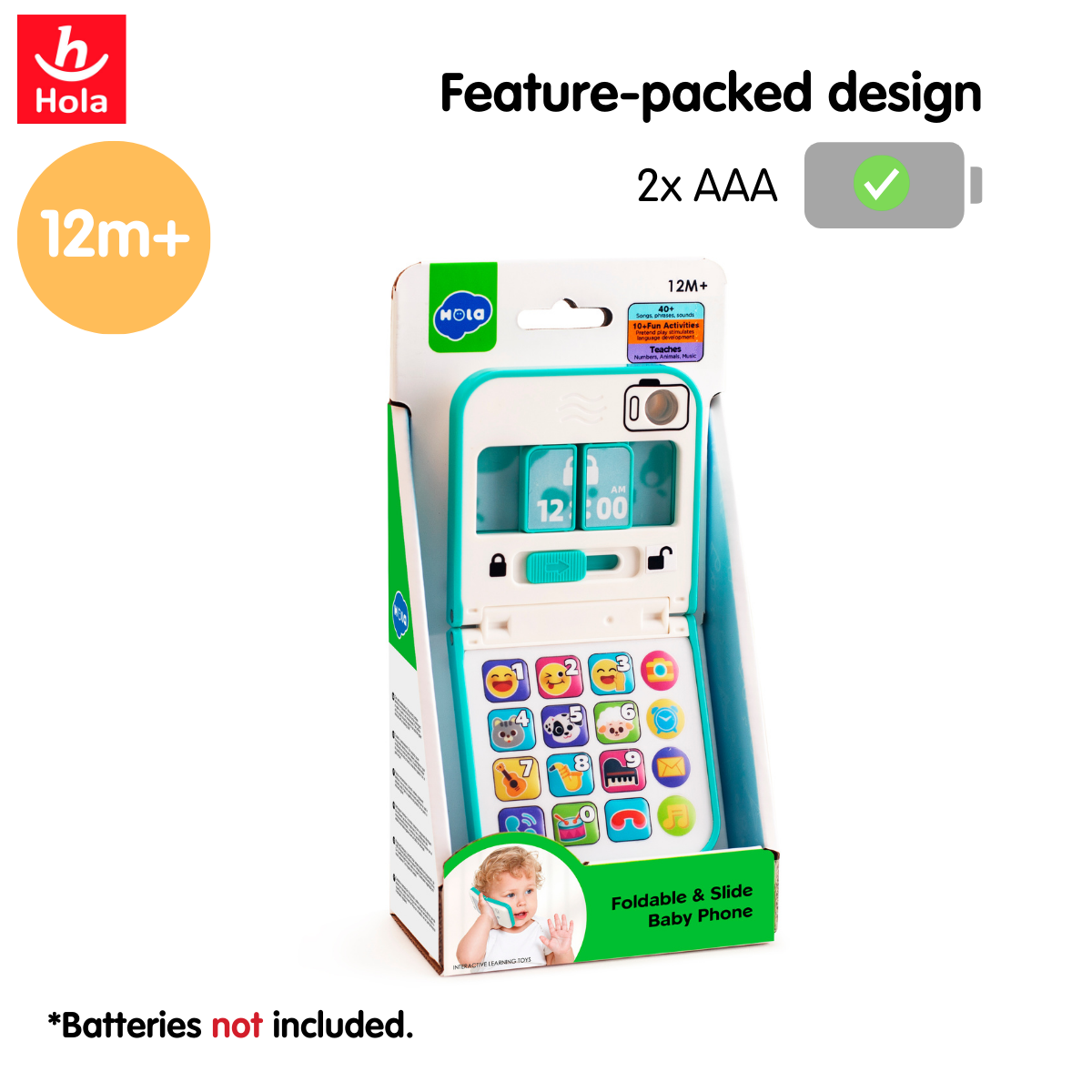 Hola Foldable & Slide Baby Phone