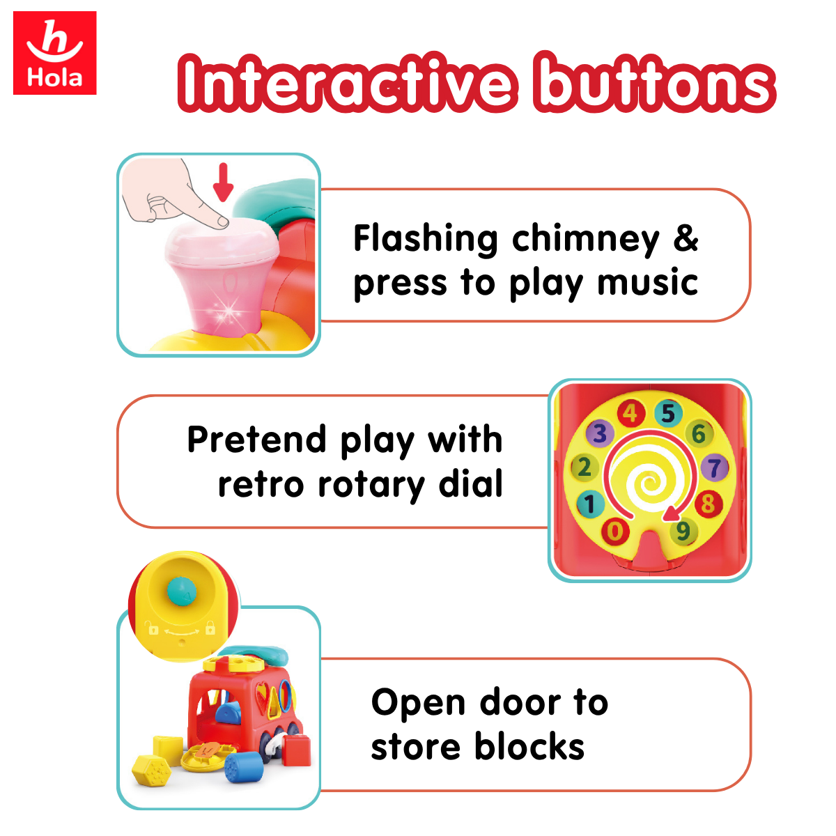 Hola Early Learning Loco Toy Train