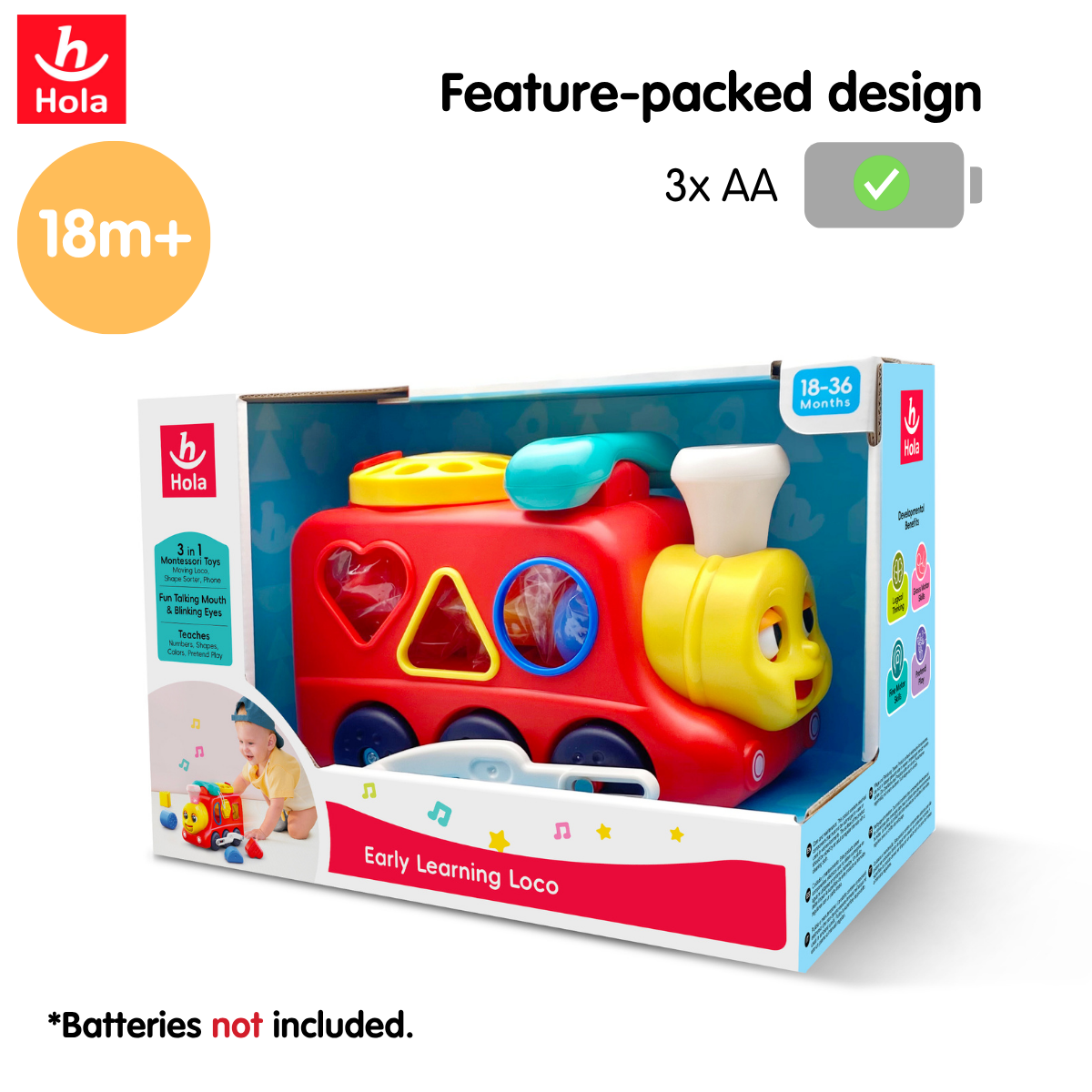Hola Early Learning Loco Toy Train
