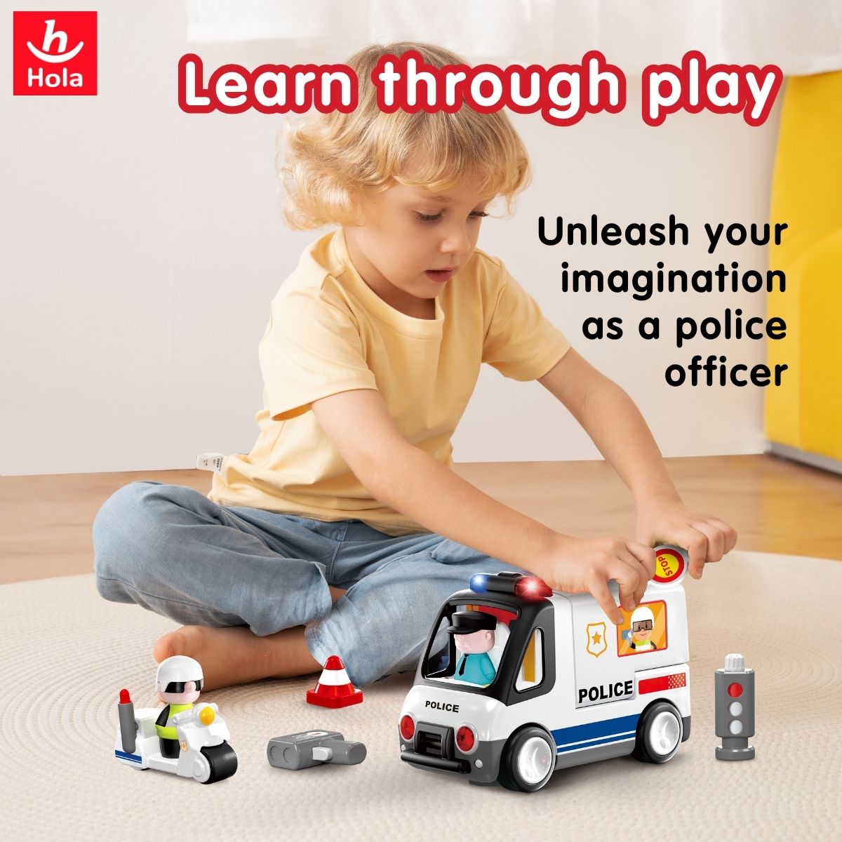 Hola Early Learning Police Car