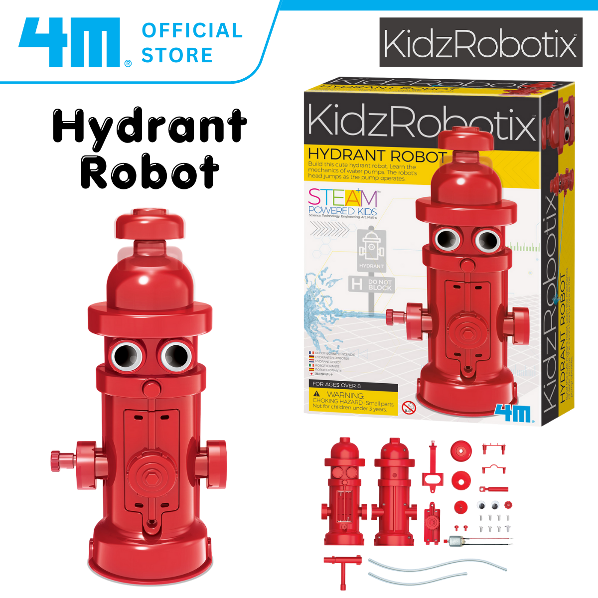 4M Steam Education Toys - KidzRobotix / Hydrant Robot