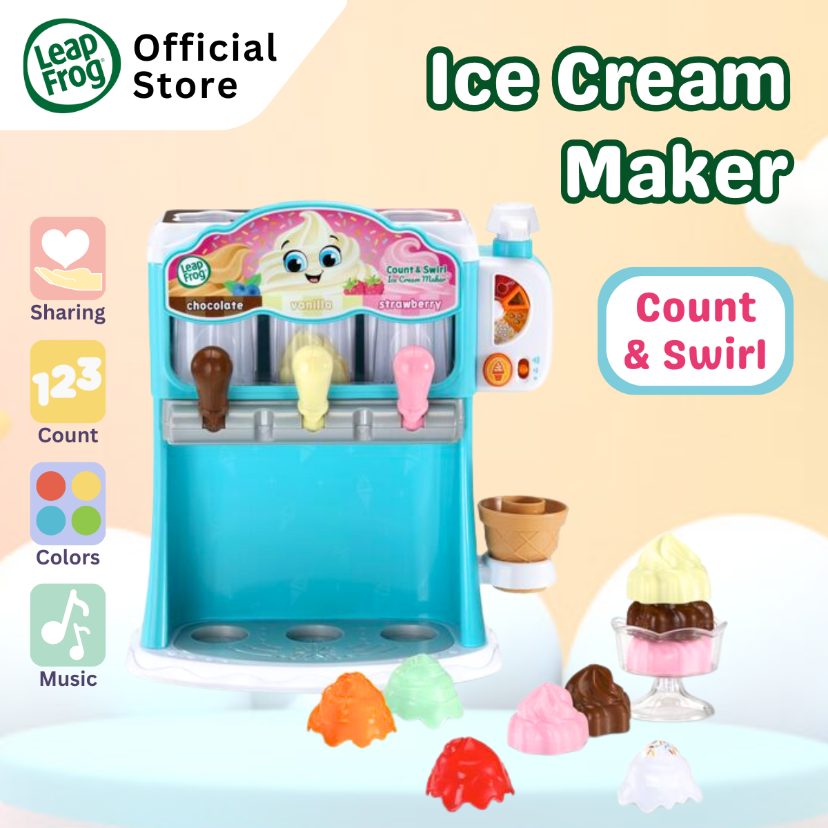 LeapFrog Count & Swirl Ice Cream Maker
