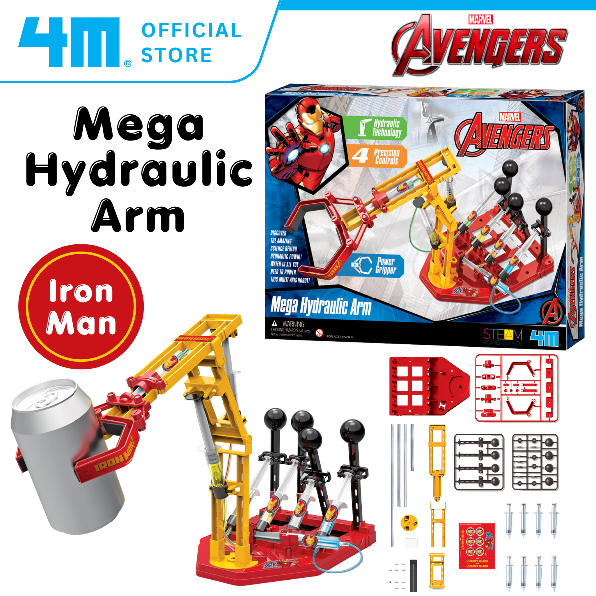 4M Marvel Avengers Iron Man / Mega Hydraulic Arm
