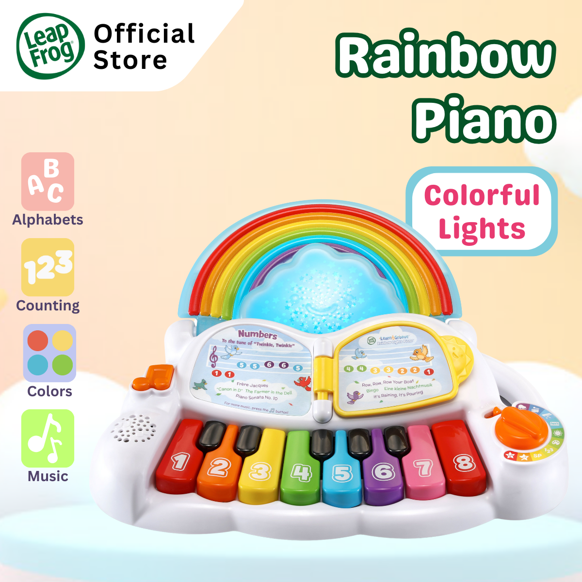 LeapFrog Learn & Groove Rainbow Lights Piano