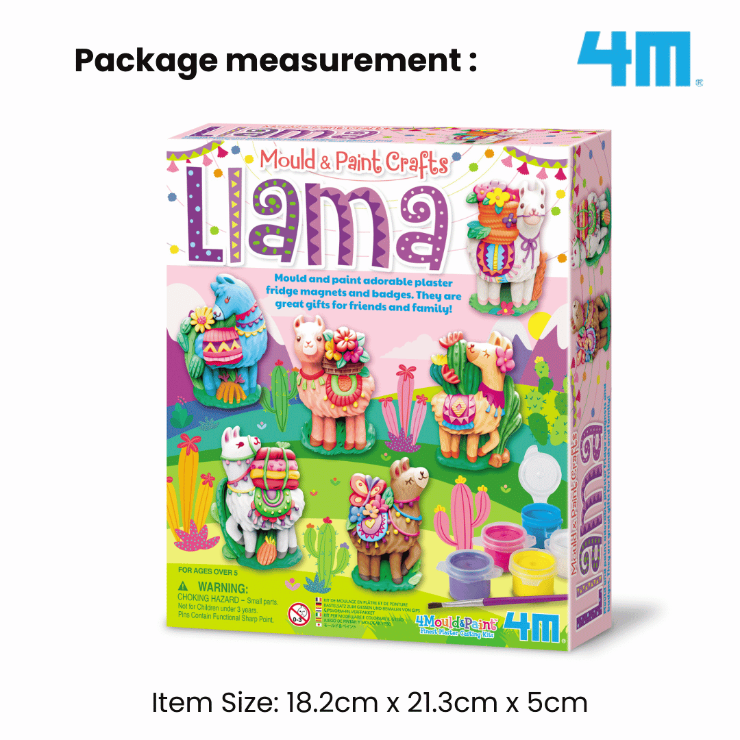 4M Mould & Paint / Llama - STEAM Education Toys