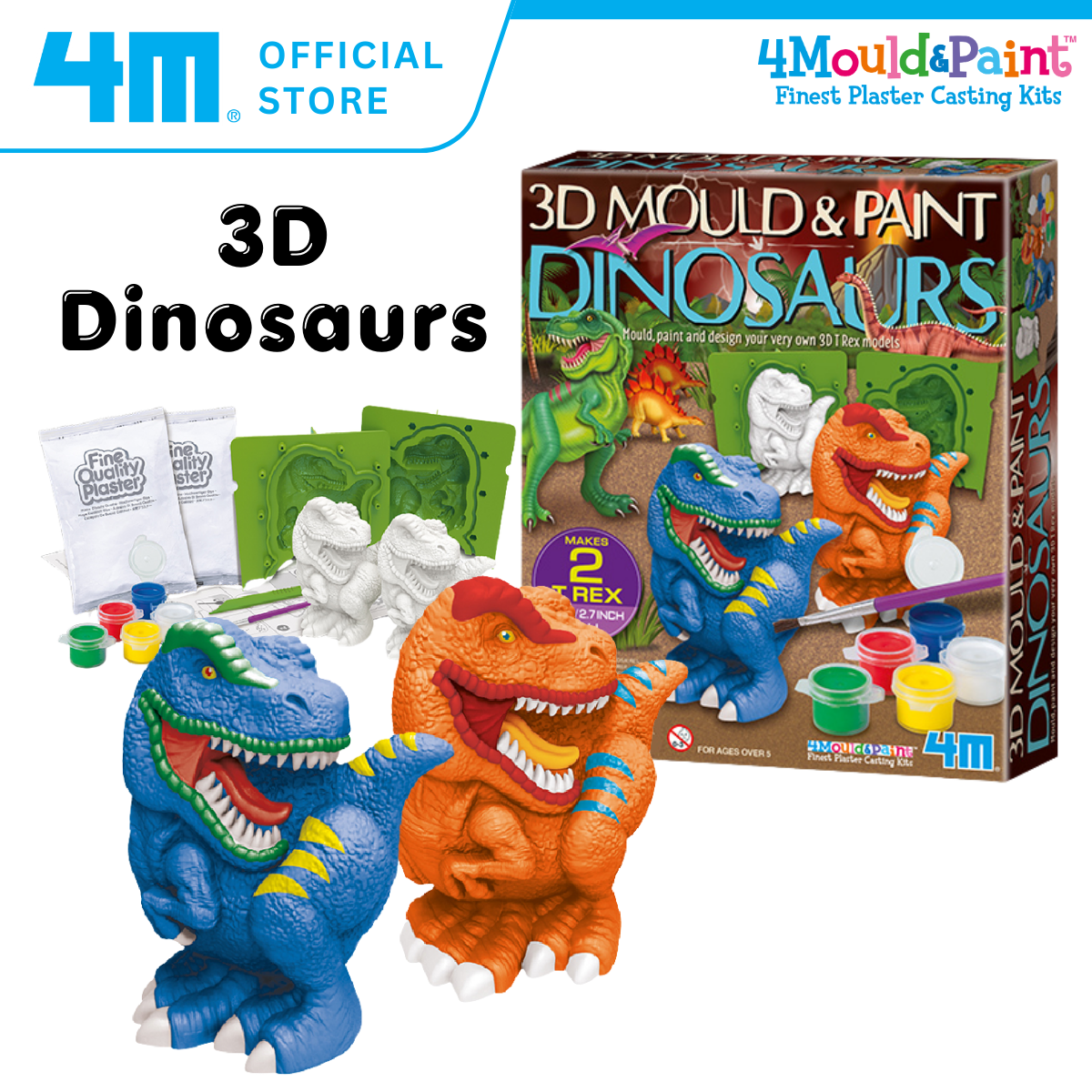 4M Mould & Paint / 3D Dinosaurs