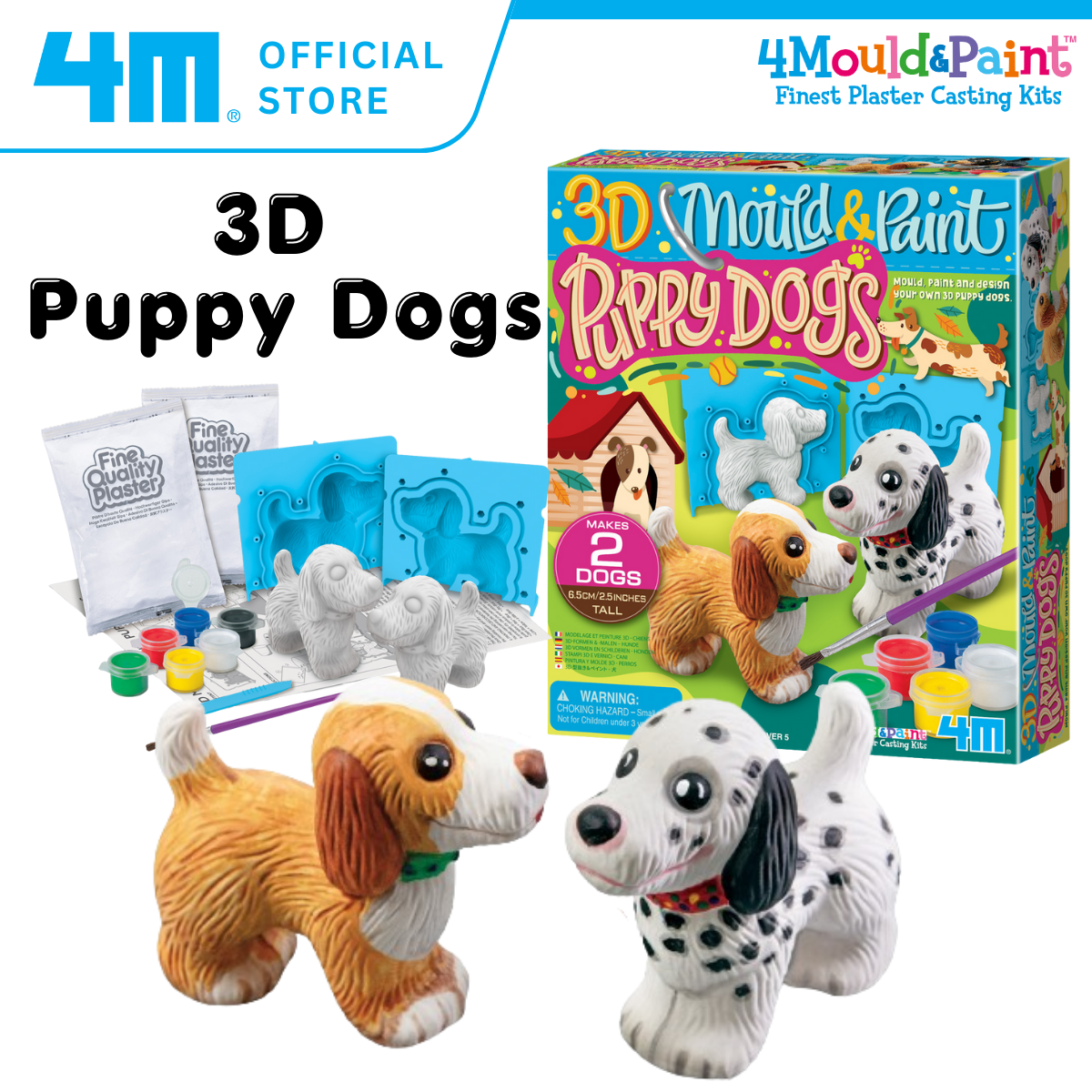 4M Mould & Paint / 3D Puppy Dogs