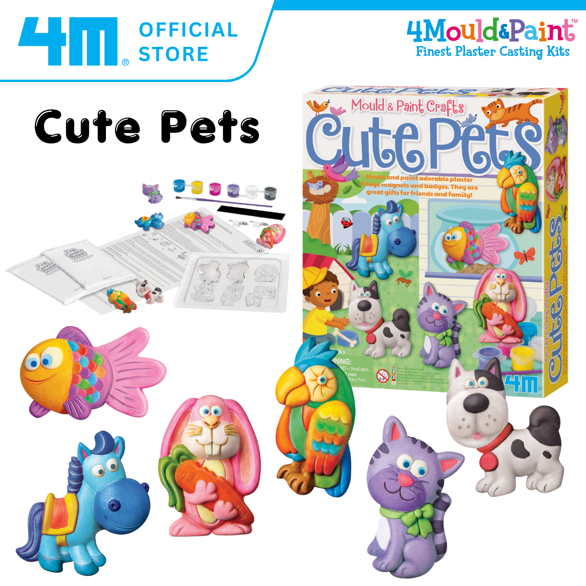 4M Mould & Paint / Cute Pets