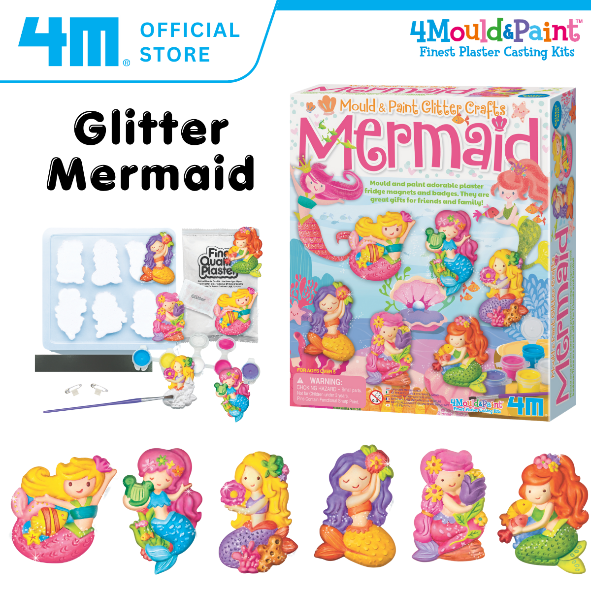 4M Mould & Paint / Glitter Mermaid