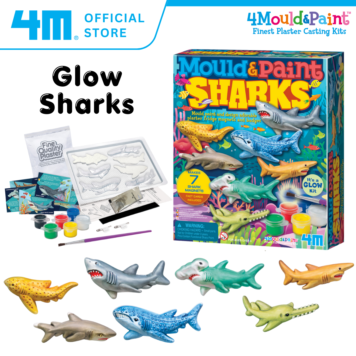 4M Mould & Paint / Glow Sharks