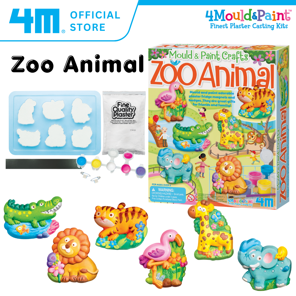 4M Mould & Paint / Zoo Animal