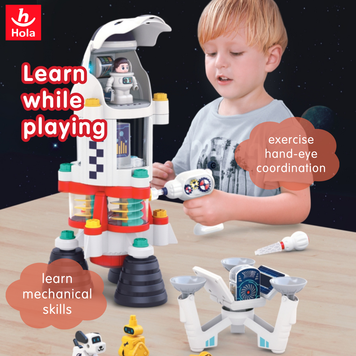 Hola Miukids Rocket: Engineering & Hands-on Skills
