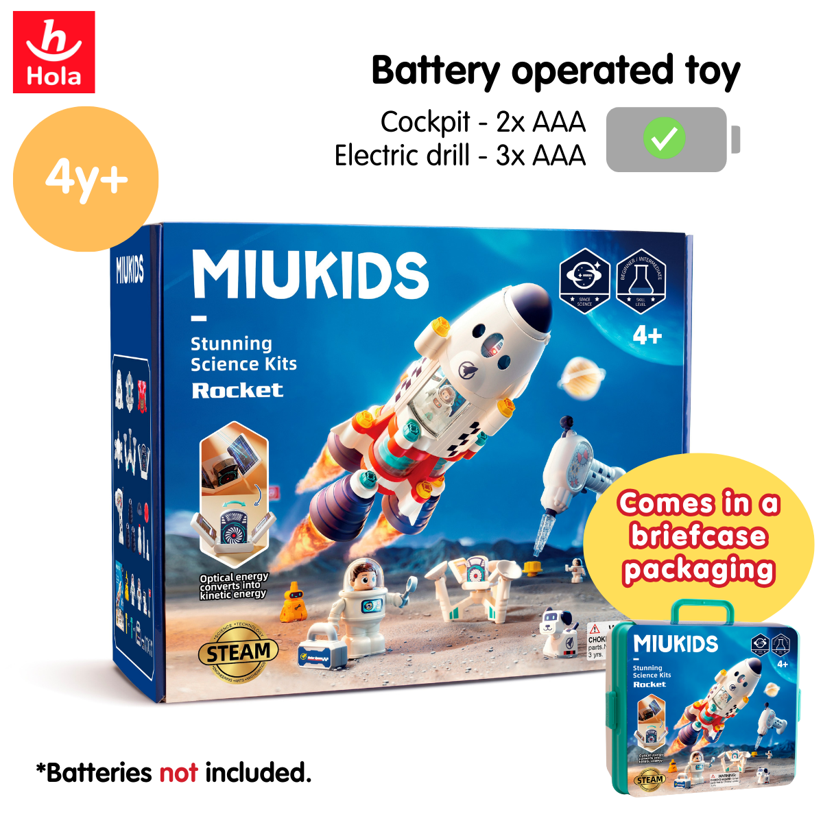 Hola Miukids Rocket: Engineering & Hands-on Skills