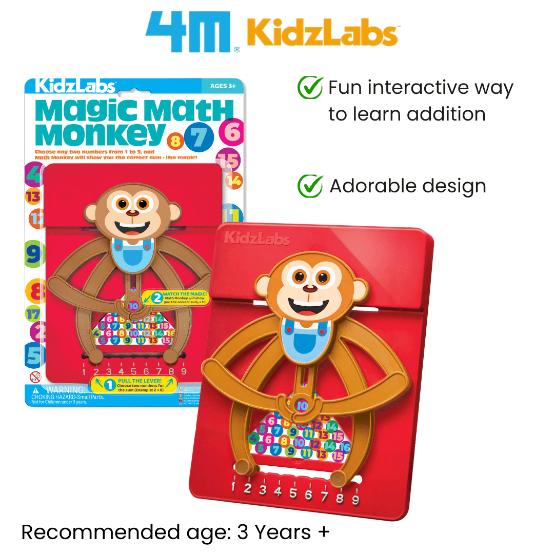 [NEW ARRIVAL] 4M KidzLabs / Magic Math Monkey - STEAM Education Toys
