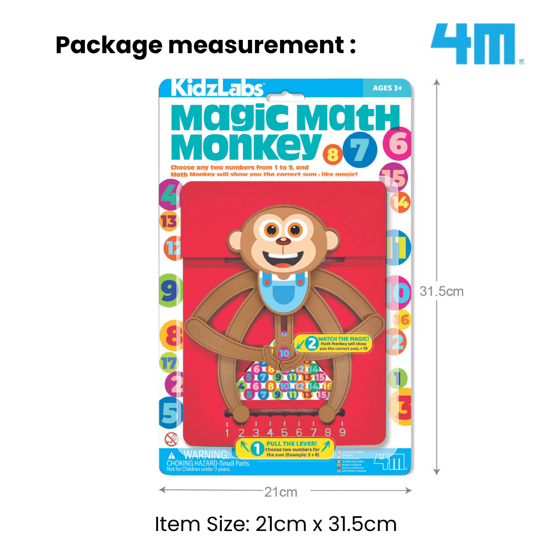 [NEW ARRIVAL] 4M KidzLabs / Magic Math Monkey - STEAM Education Toys