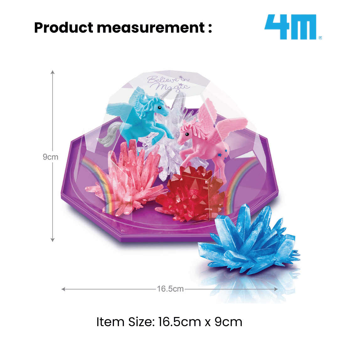 4M Crystal Growing / Magical Unicorn Crystal Terrarium