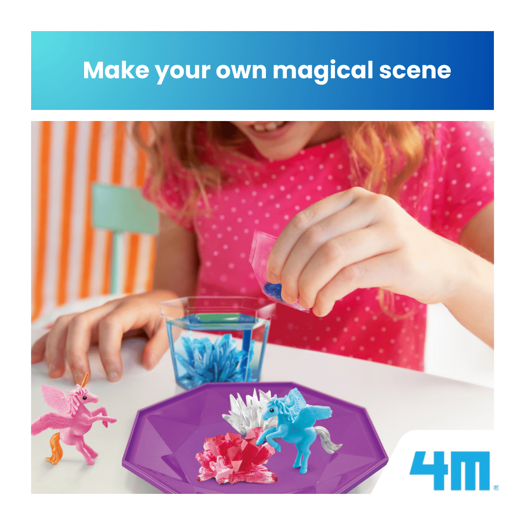 4M Crystal Growing / Magical Unicorn Crystal Terrarium
