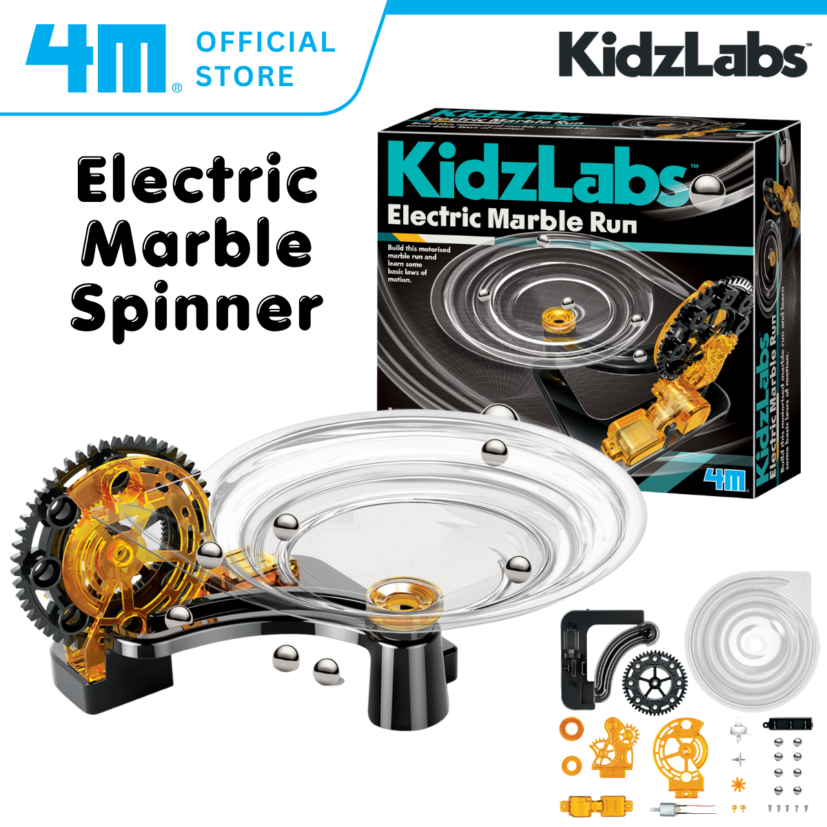 4M Steam Education Toys - KidzLabs / Electric Marble Run
