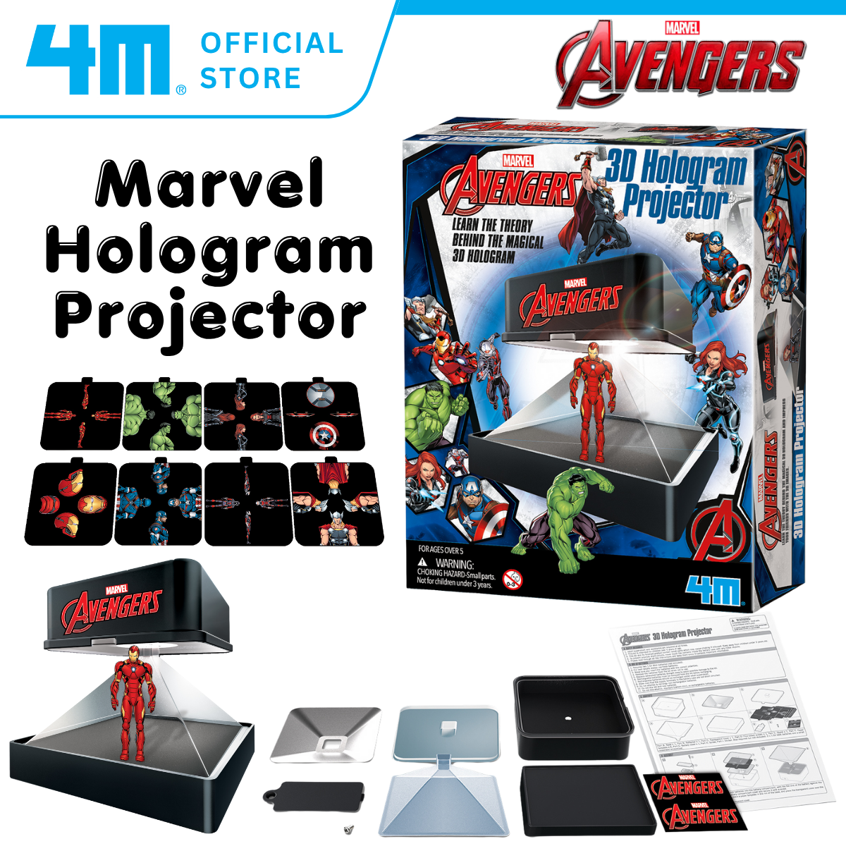 4M Marvel Avengers / 3D Hologram Projector