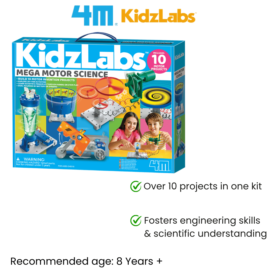 [NEW ARRIVAL] 4M KidzLabs / Mega Motor Science - STEAM Education Toys