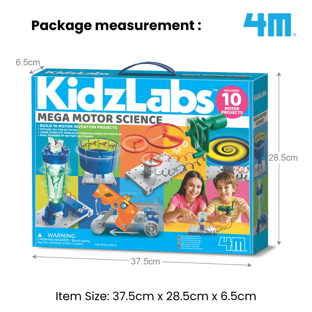 [NEW ARRIVAL] 4M KidzLabs / Mega Motor Science - STEAM Education Toys