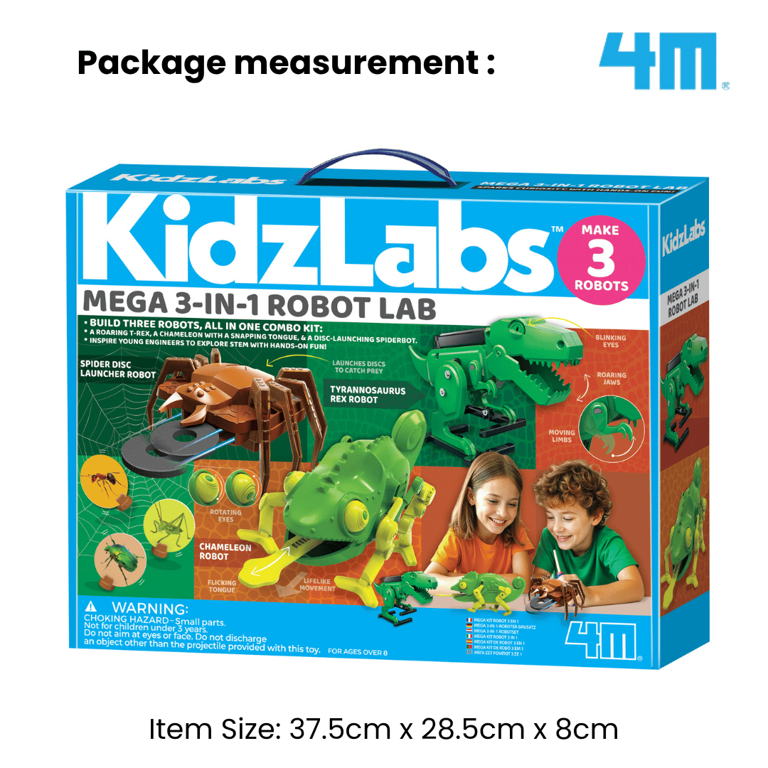 [NEW ARRIVAL] 4M KidzLabs / Mega 3-in-1 Robot Lab - STEAM Education Toys
