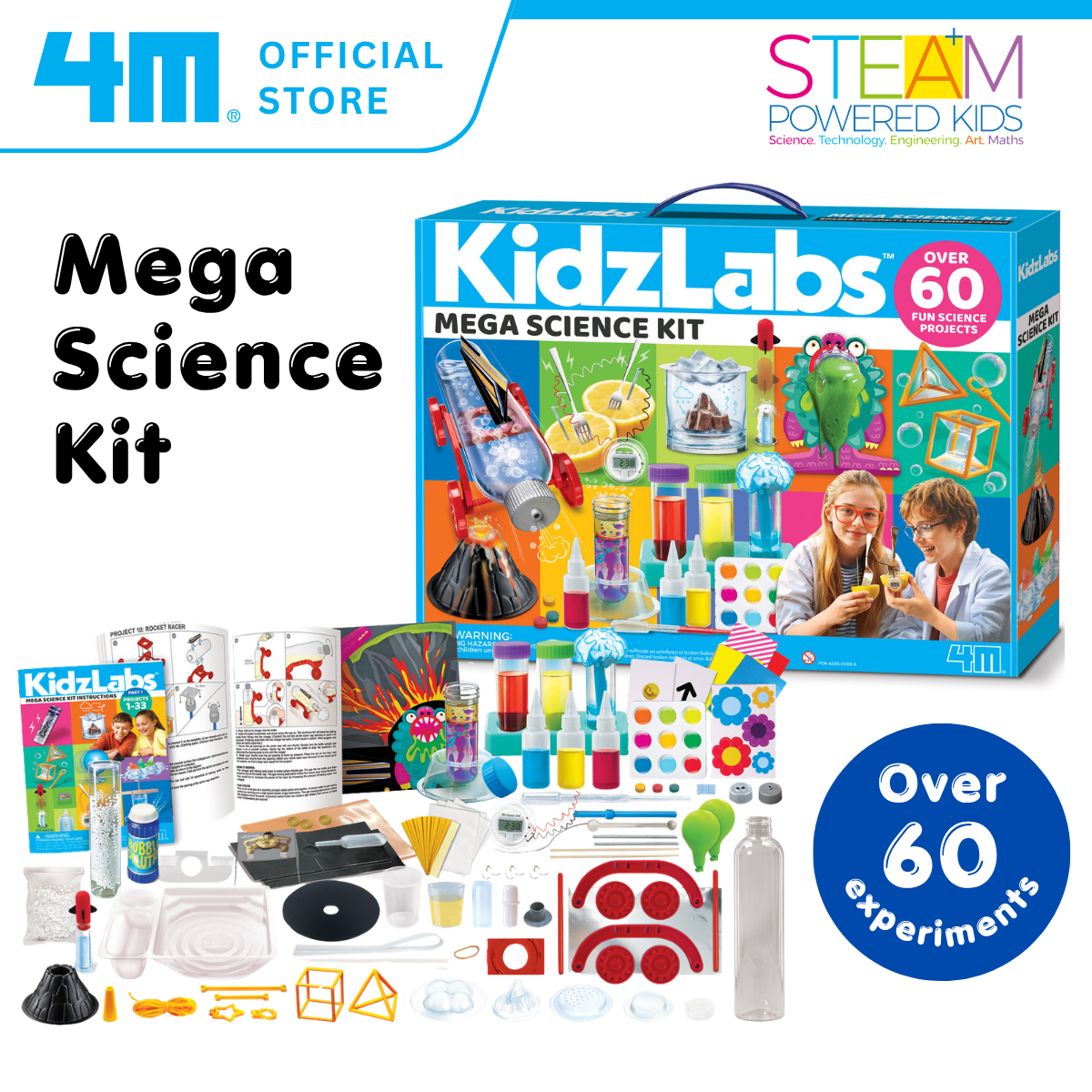 [NEW ARRIVAL] 4M KidzLabs / Mega Science Kit - STEAM Education Toys