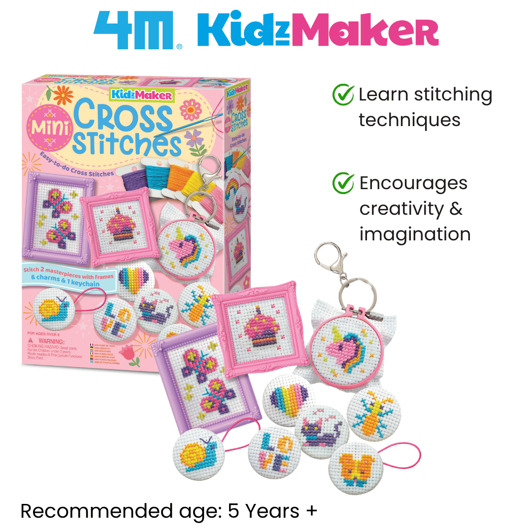 [NEW ARRIVAL] 4M KidsMaker / Mini Cross Stitches - STEAM Education Toys