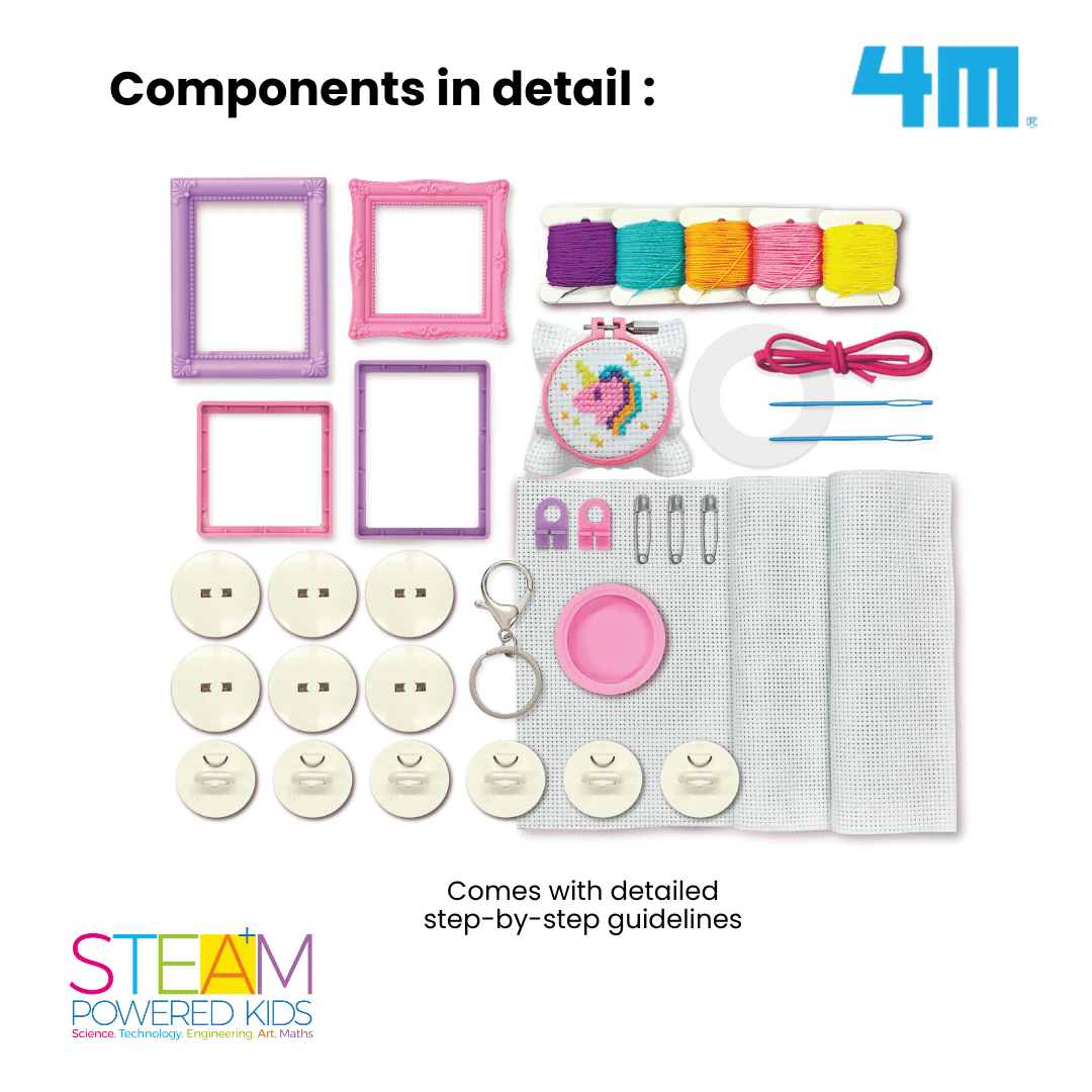 [NEW ARRIVAL] 4M KidsMaker / Mini Cross Stitches - STEAM Education Toys