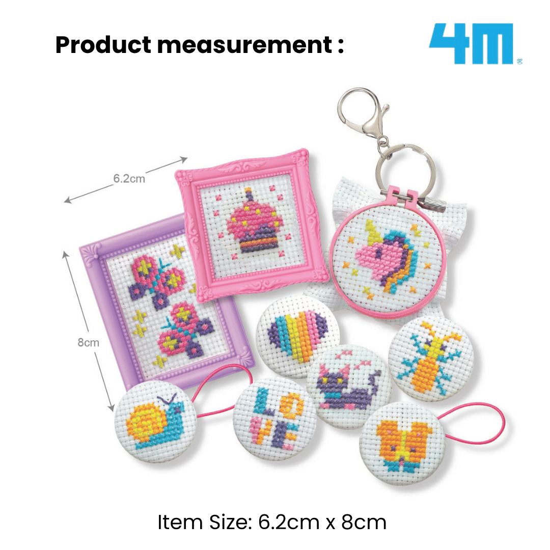 [NEW ARRIVAL] 4M KidsMaker / Mini Cross Stitches - STEAM Education Toys