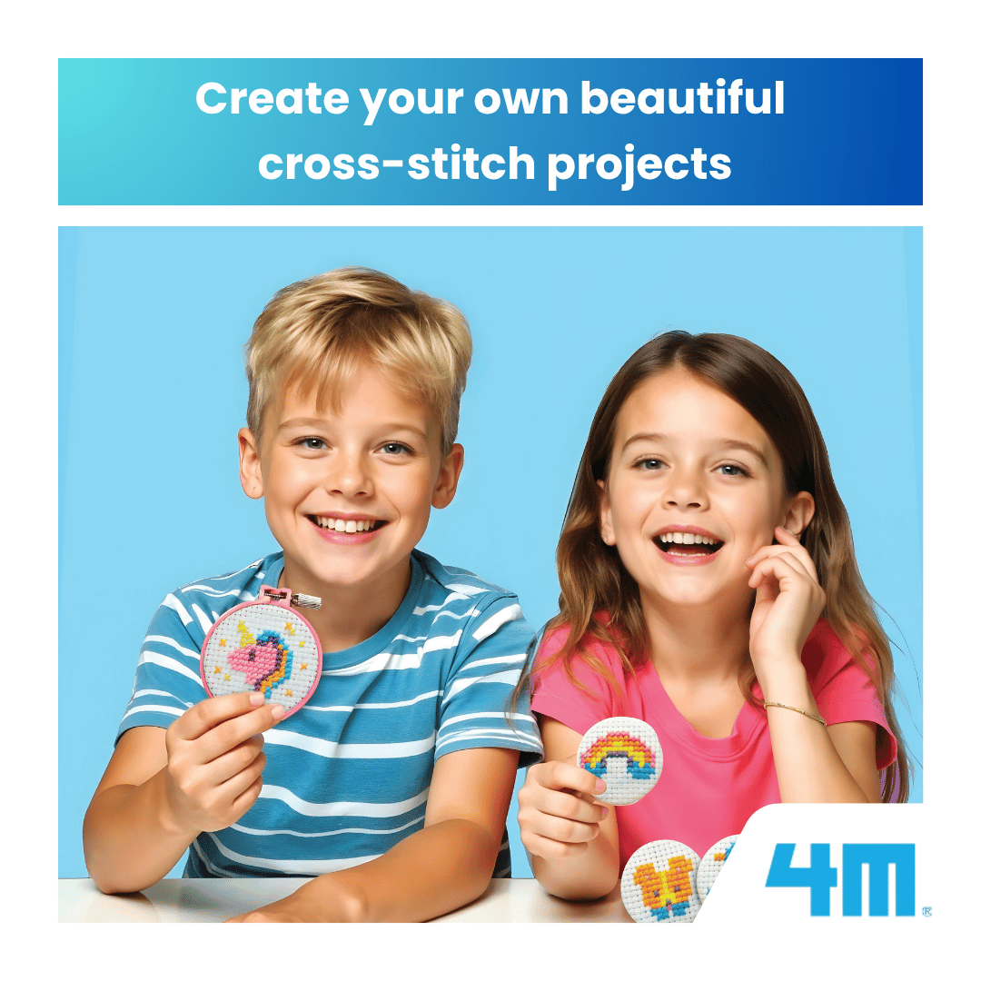 [NEW ARRIVAL] 4M KidsMaker / Mini Cross Stitches - STEAM Education Toys