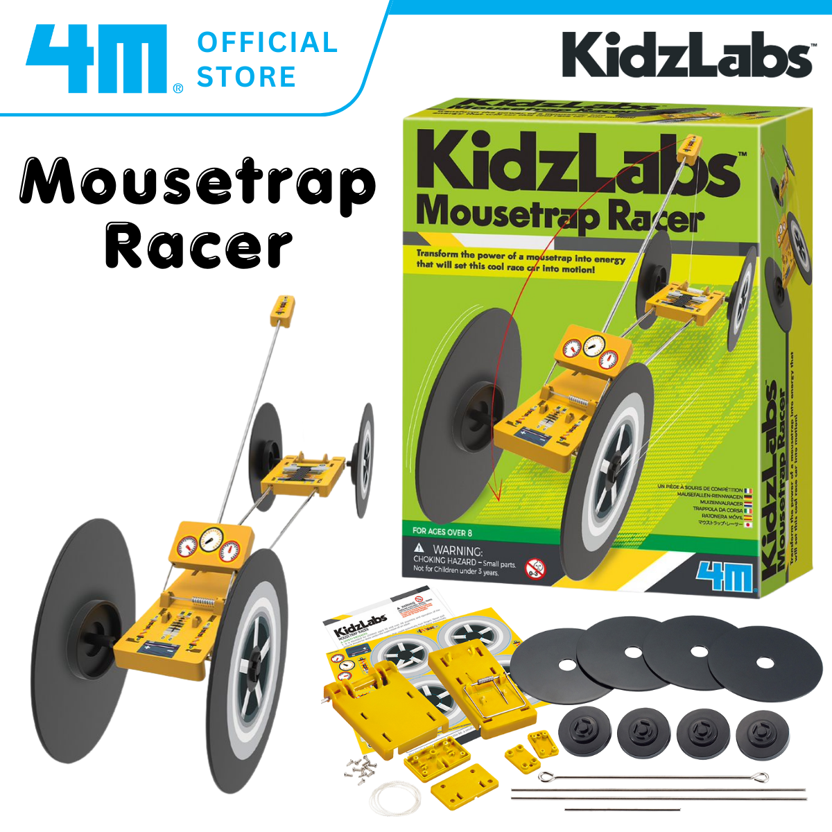 4M Steam Education Toys - KidzLabs / Mousetrap Racer