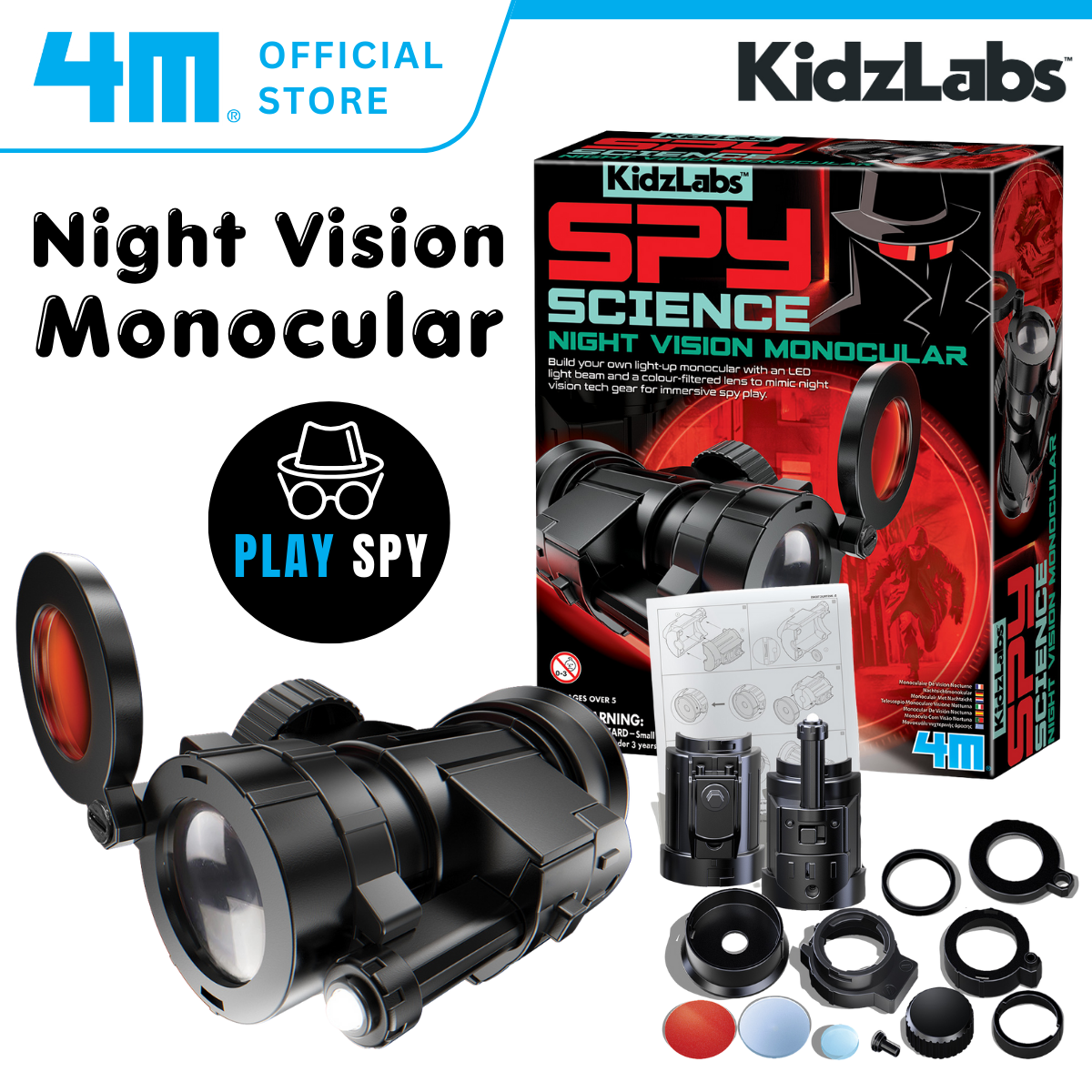 4M KidzLabs / Spy Science / Night Vision Monocular
