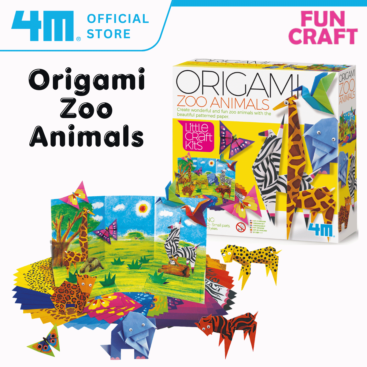 4M KidzMaker / Origami Zoo Animals