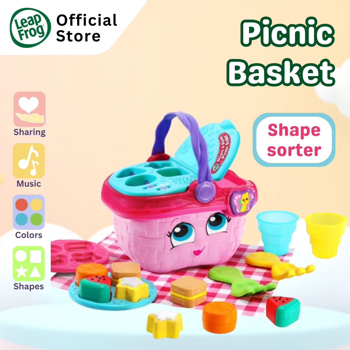 LeapFrog Shapes & Sharing Picnic Basket (Refresh)