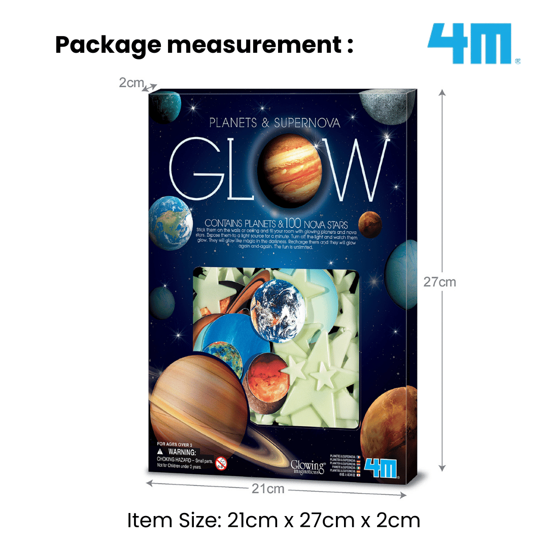 4M Glow In The Dark / Glow Planets & Nova Stars (100pcs)
