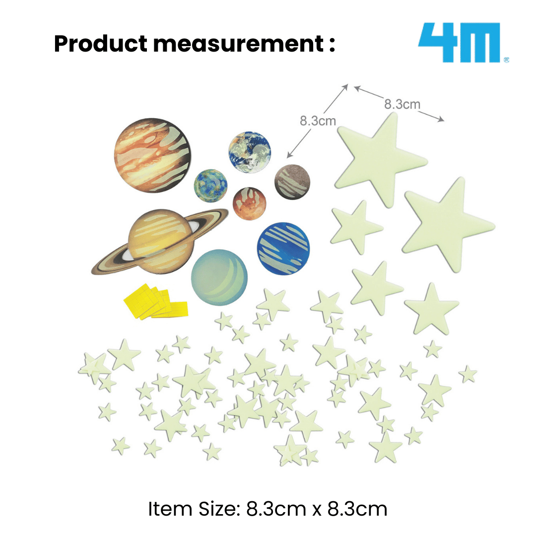 4M Glow In The Dark / Glow Planets & Nova Stars (100pcs)