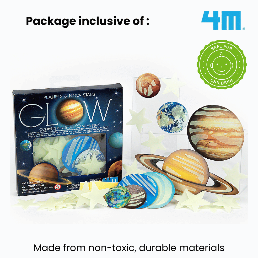 4M Glow In The Dark / Glow Planets & Nova Stars (20pcs)