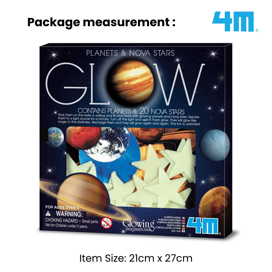 4M Glow In The Dark / Glow Planets & Nova Stars (20pcs)