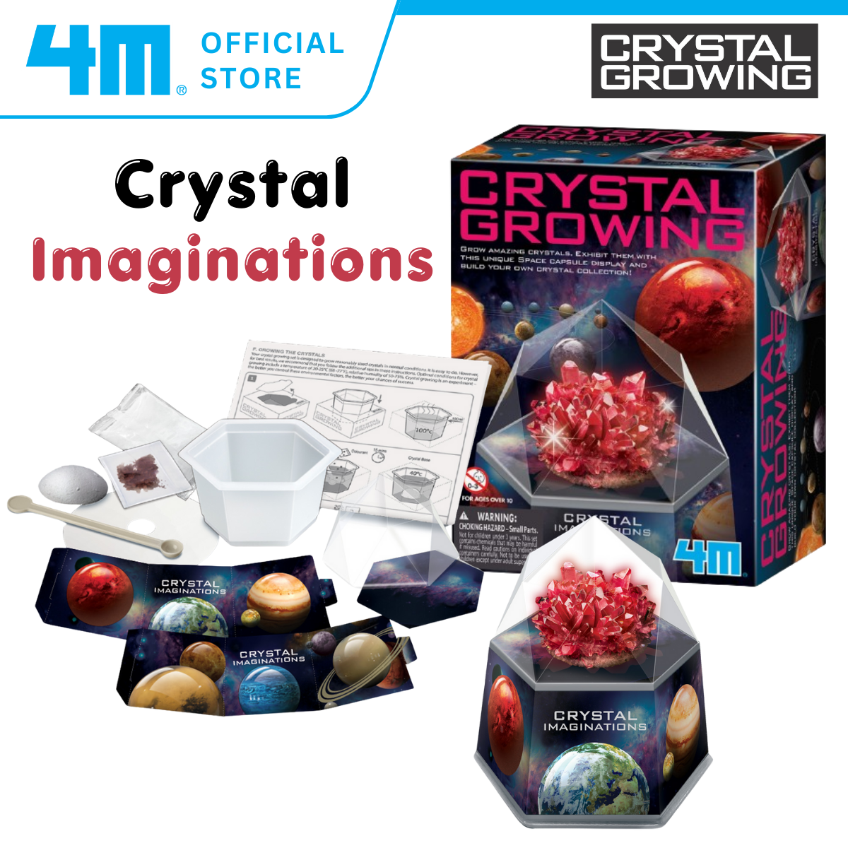 4M Crystal Growing / Crystal Imaginations - Red