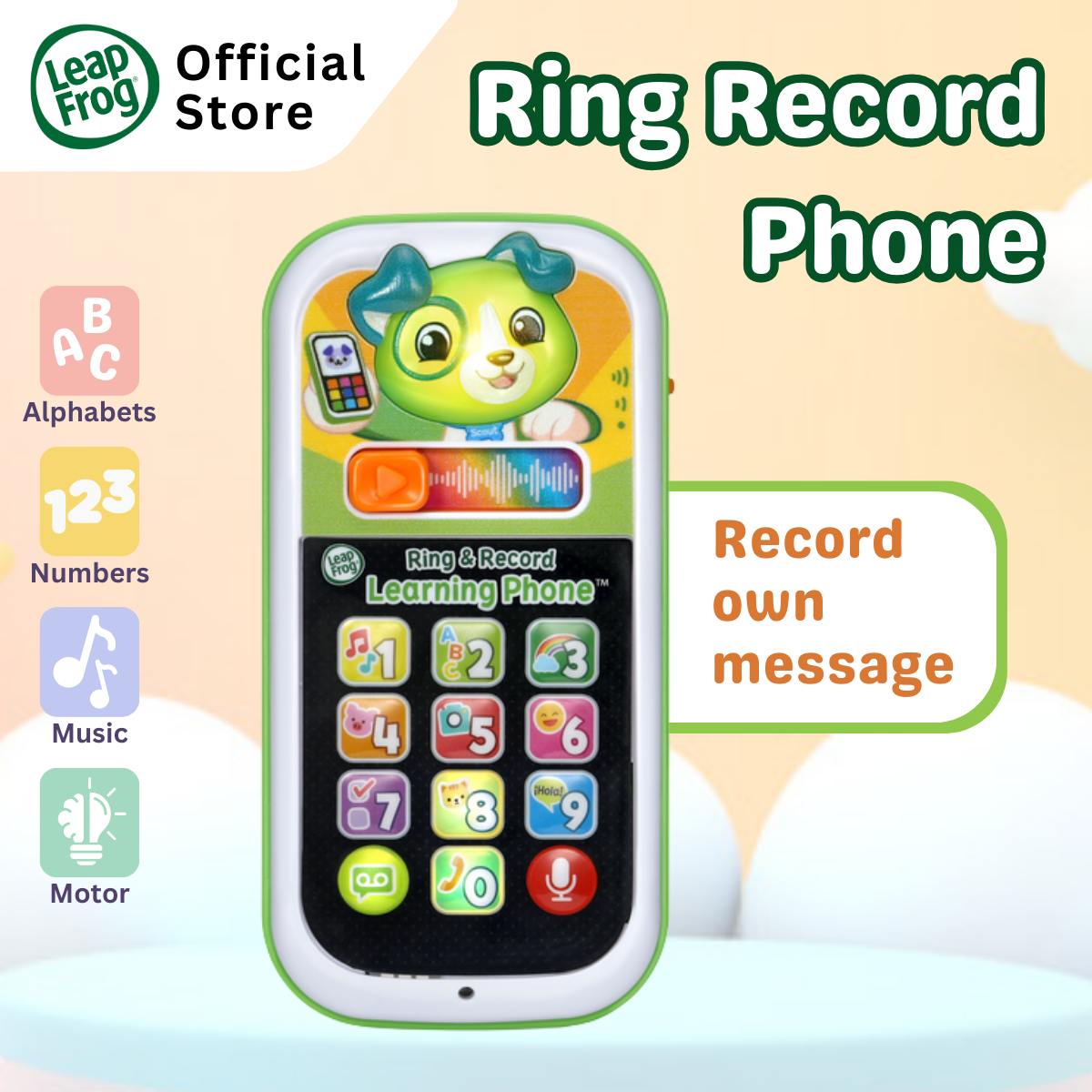 LeapFrog Scout's Ring & Record Learning Phone