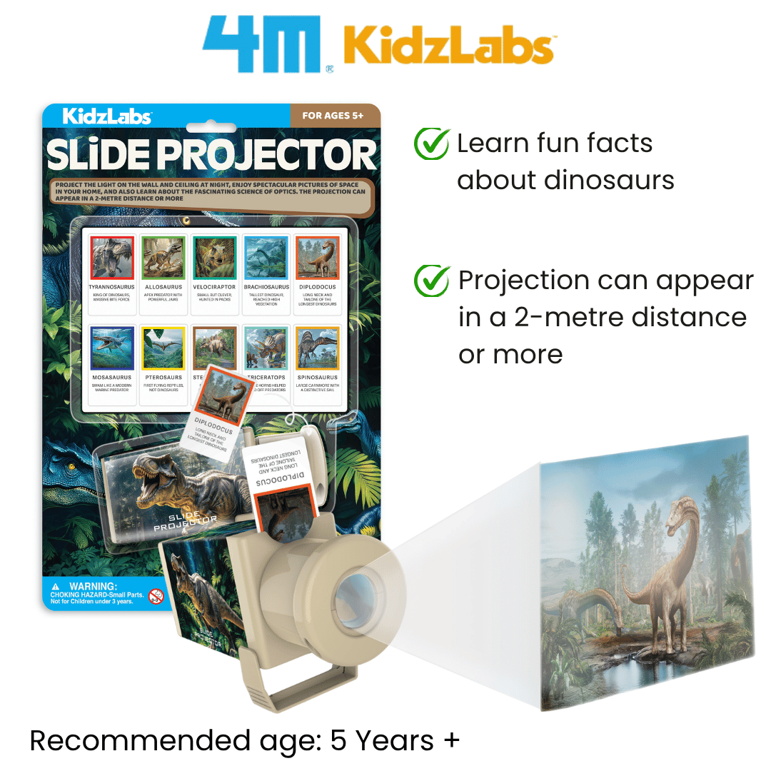 [NEW ARRIVAL] 4M KidzLabs / Slide Projector / Ancient Dinosaurs - STEAM Education Toys