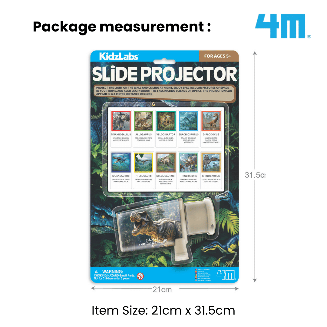 [NEW ARRIVAL] 4M KidzLabs / Slide Projector / Ancient Dinosaurs - STEAM Education Toys