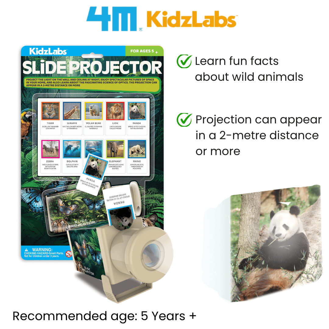 [NEW ARRIVAL] 4M KidzLabs / Slide Projector / Wildlife Animals - STEAM Education Toys