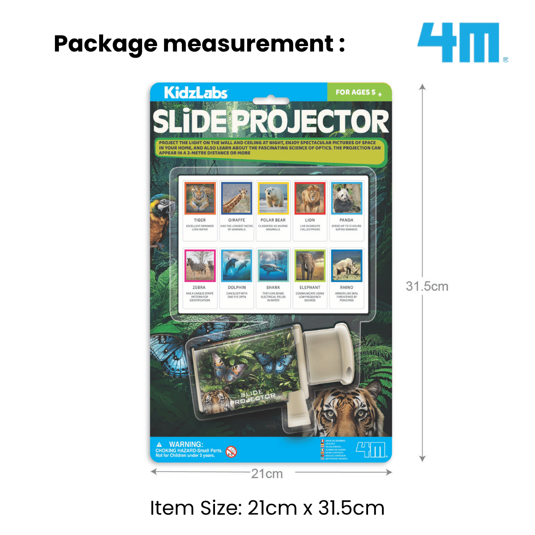 [NEW ARRIVAL] 4M KidzLabs / Slide Projector / Wildlife Animals - STEAM Education Toys