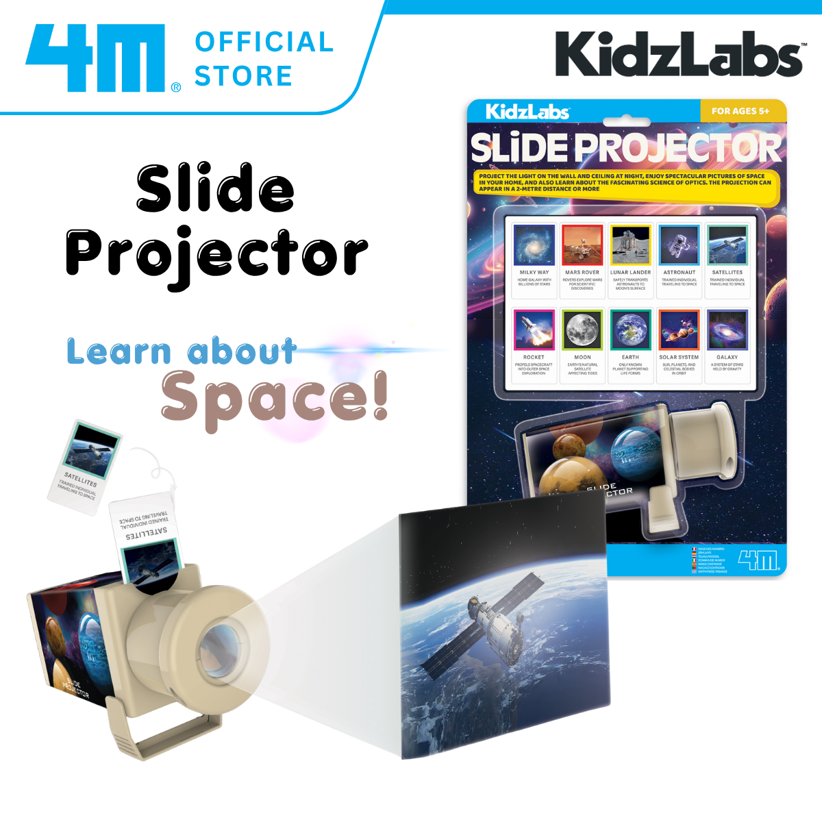 [NEW ARRIVAL] 4M KidzLabs / Slide Projector / Space Explorer - STEAM Education Toys