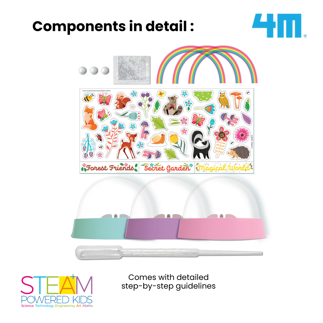 4M KidzMaker - Glitter Rainbow Snowdomes